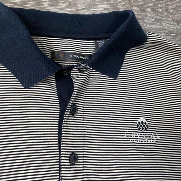 Greg Norman Golf Polo Short Sleeve Shirt Logo SZ L - Picture 7 of 11
